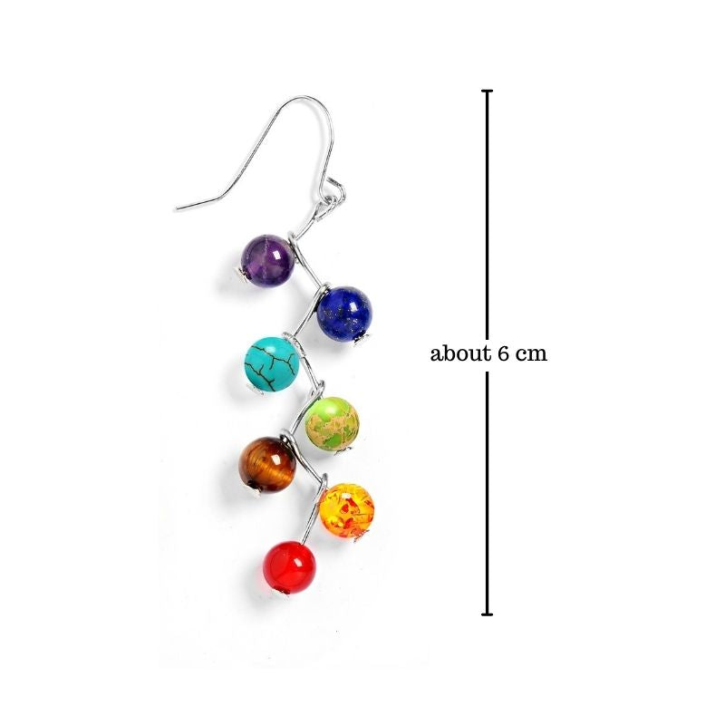 7 Chakra Earrings - Activate Energy Centers - Buddha & Karma